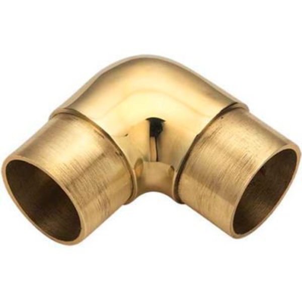 Lavi Industries Lavi Industries, Flush Elbow Fitting, for 2" Tubing, Polished Brass 00-732/2